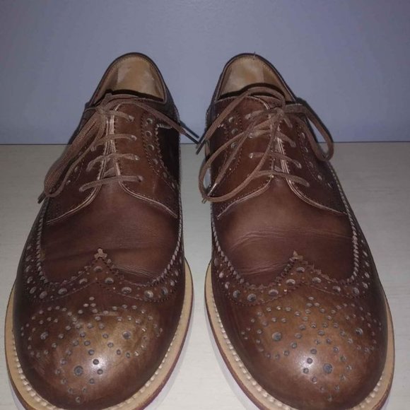 Tod's men's brown leather lace up oxfords size 5 - Picture 2 of 5